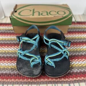 Chaco ZX2 Yampa Sandals Womens Size 7 Blue Strappy River Shoes Outdoor Hiking